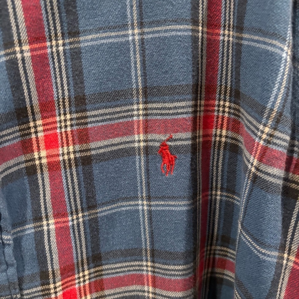 Ralph Lauren Plaid Flannel Lined Button Down - Picture 4 of 5